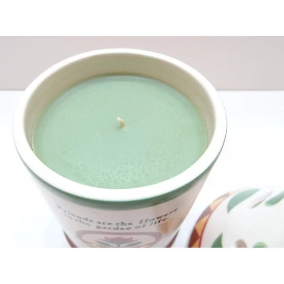 Jim Shore Heartwood Creek Candle W‎ Shade Flower Basket Spring Summer 114909 NEW - Picture 4 of 5